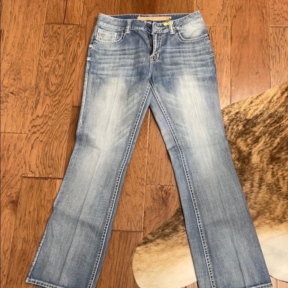 34x36 rocknroll denim jeans.
